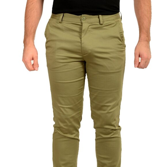 Hugo Boss Men's "P-Kaiton1" Slim Fit Sage Green Pants US 32/32 IT 32/32 - Picture 1 of 6
